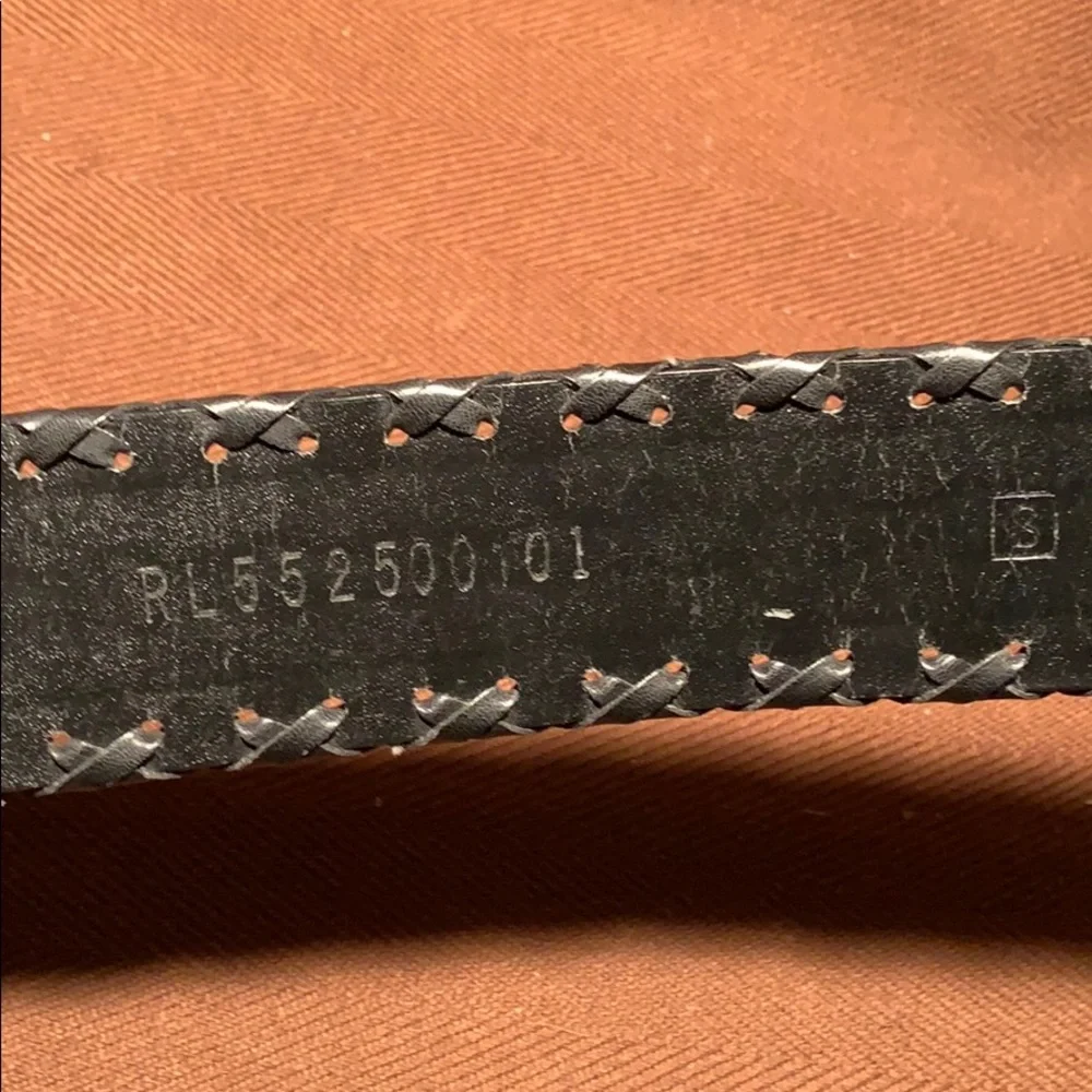 NWOT Bonded Leather Belt w/embellishments pattern